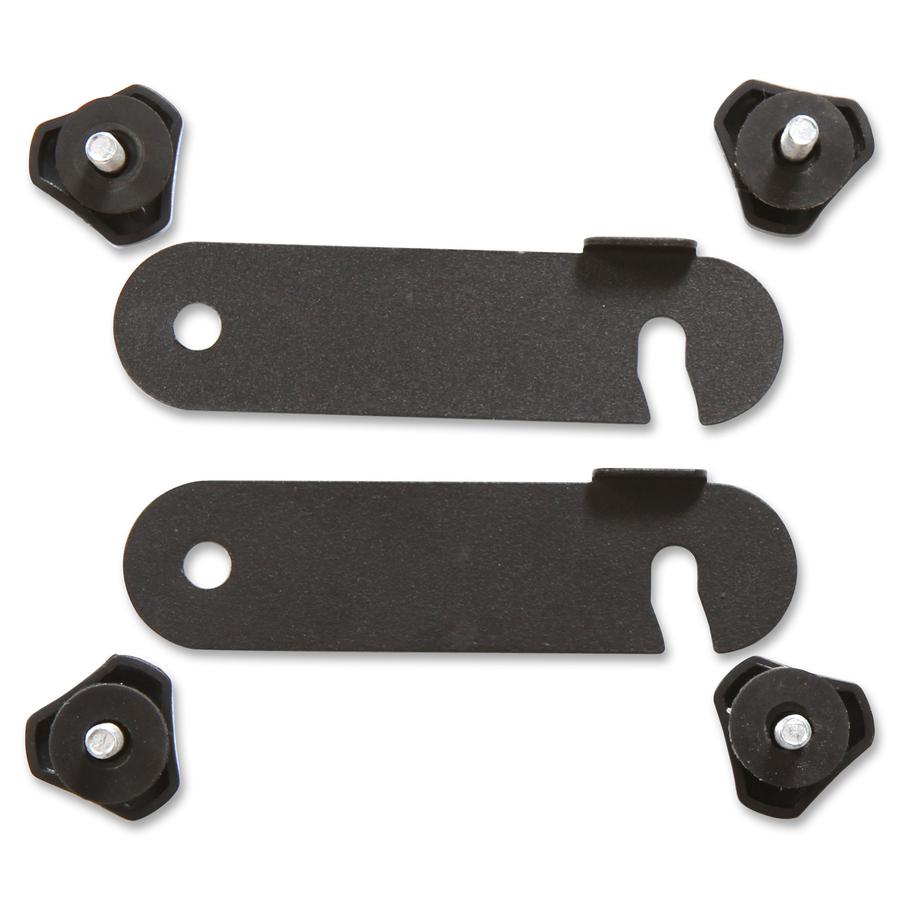 Lorell Preference Training Table Connector - 4.63" Width x 1.25" Depth x 0.37" Height - Metal - Black - 1 Set. Picture 5