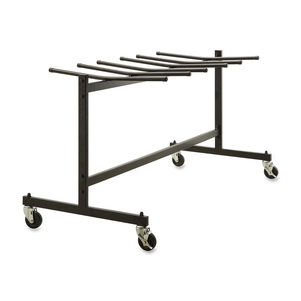 Lorell Folding Chair Dolly - 68" Width x 30.75" Depth x 35.75" Height - Black Steel Frame - Black - For 42 Devices - 1 Each. Picture 8