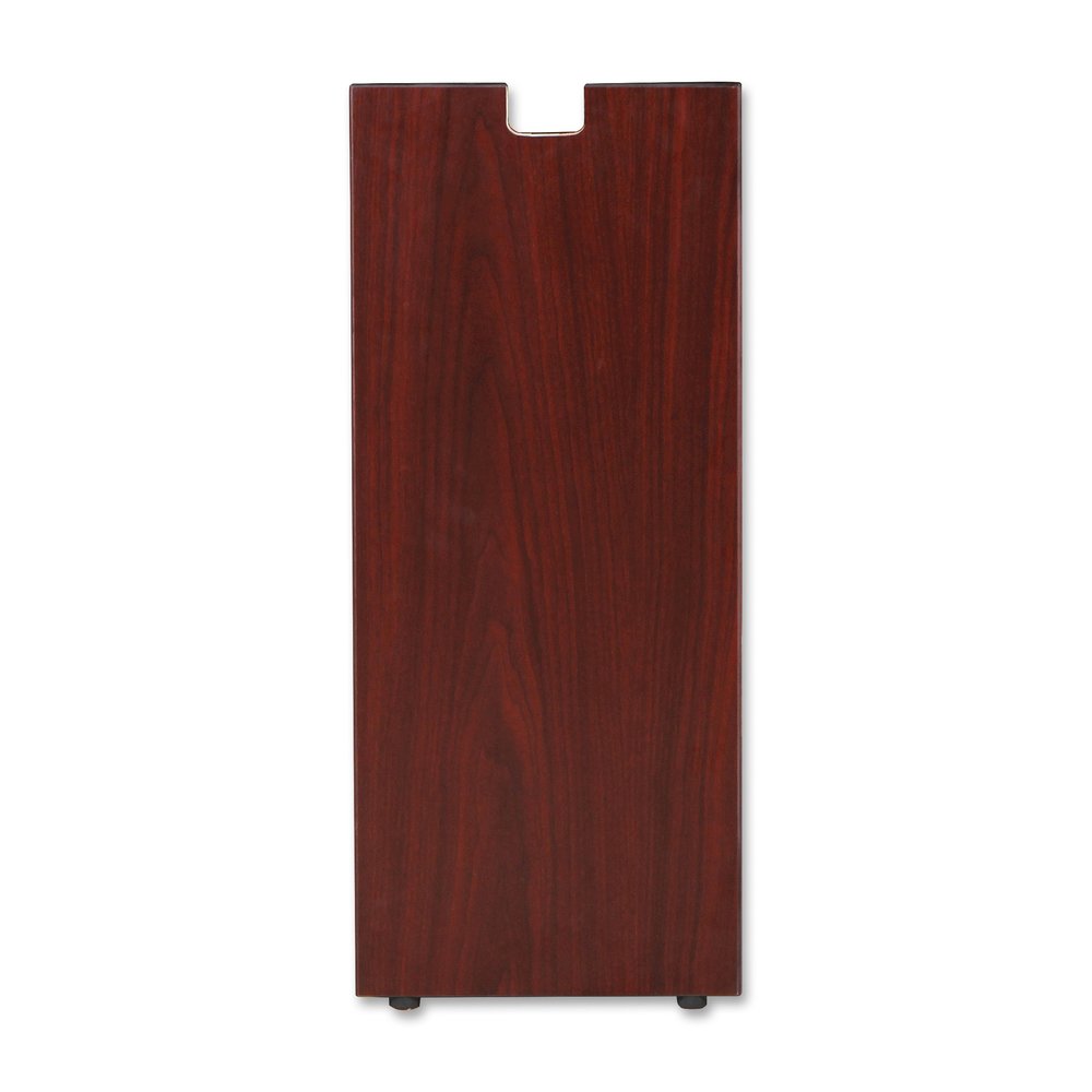Lorell Essentials Series Credenza Half Leg - Rectangular Base - 28" Height x 11.75" Width x 1" Depth - Assembly Required - Laminated, Mahogany - 1 Each. Picture 7