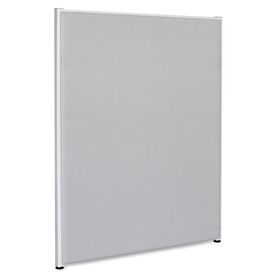 Lorell Panel System Partition Fabric Panel - 48.4" Width x 71" Height - Steel Frame - Gray - 1 Each. Picture 4