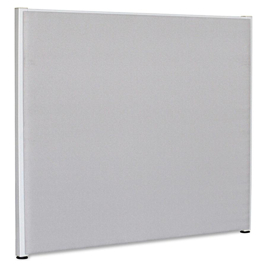 Lorell Panel System Partition Fabric Panel - 72.5" Width x 60" Height - Steel Frame - Gray - 1 Each. Picture 4