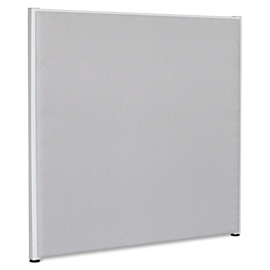 Lorell Panel System Partition Fabric Panel - 60.8" Width x 60" Height - Steel Frame - Gray - 1 Each. Picture 4