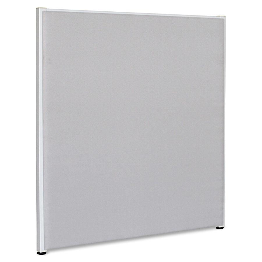 Lorell Panel System Partition Fabric Panel - 48.8" Width x 60" Height - Steel Frame - Gray - 1 Each. Picture 4
