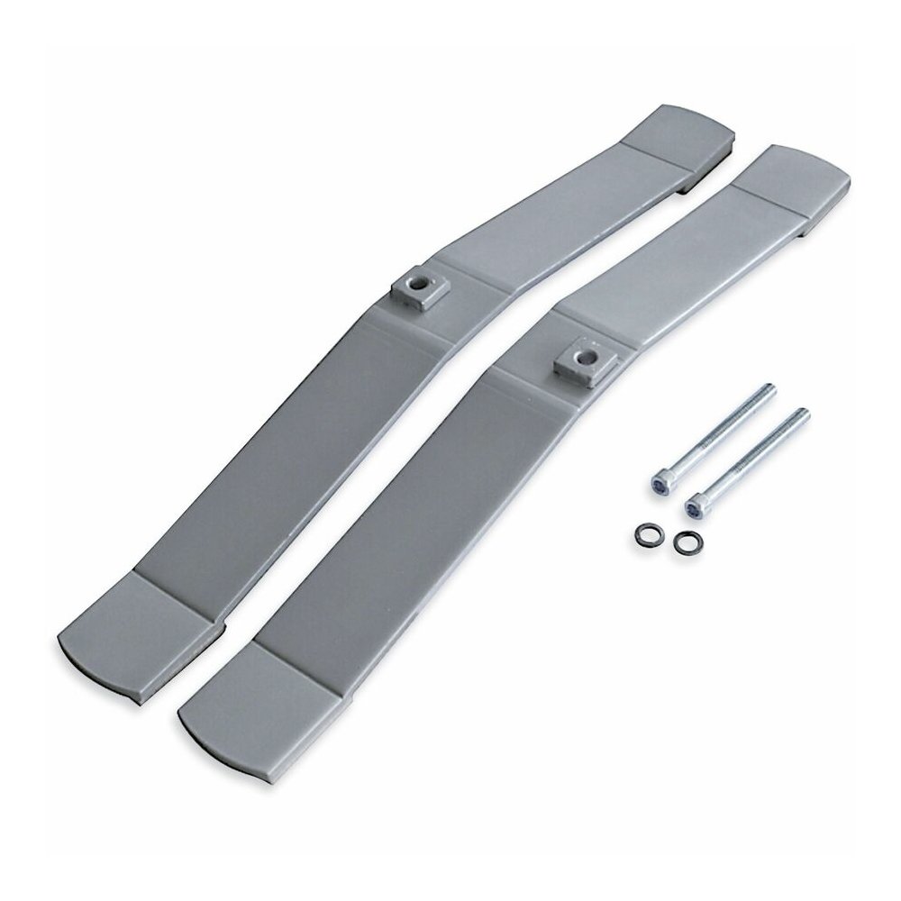 Lorell Panel System Feet - 2" Width x 18.38" Depth x 1.88" Height - Aluminum - Aluminum - 1 Set. Picture 5