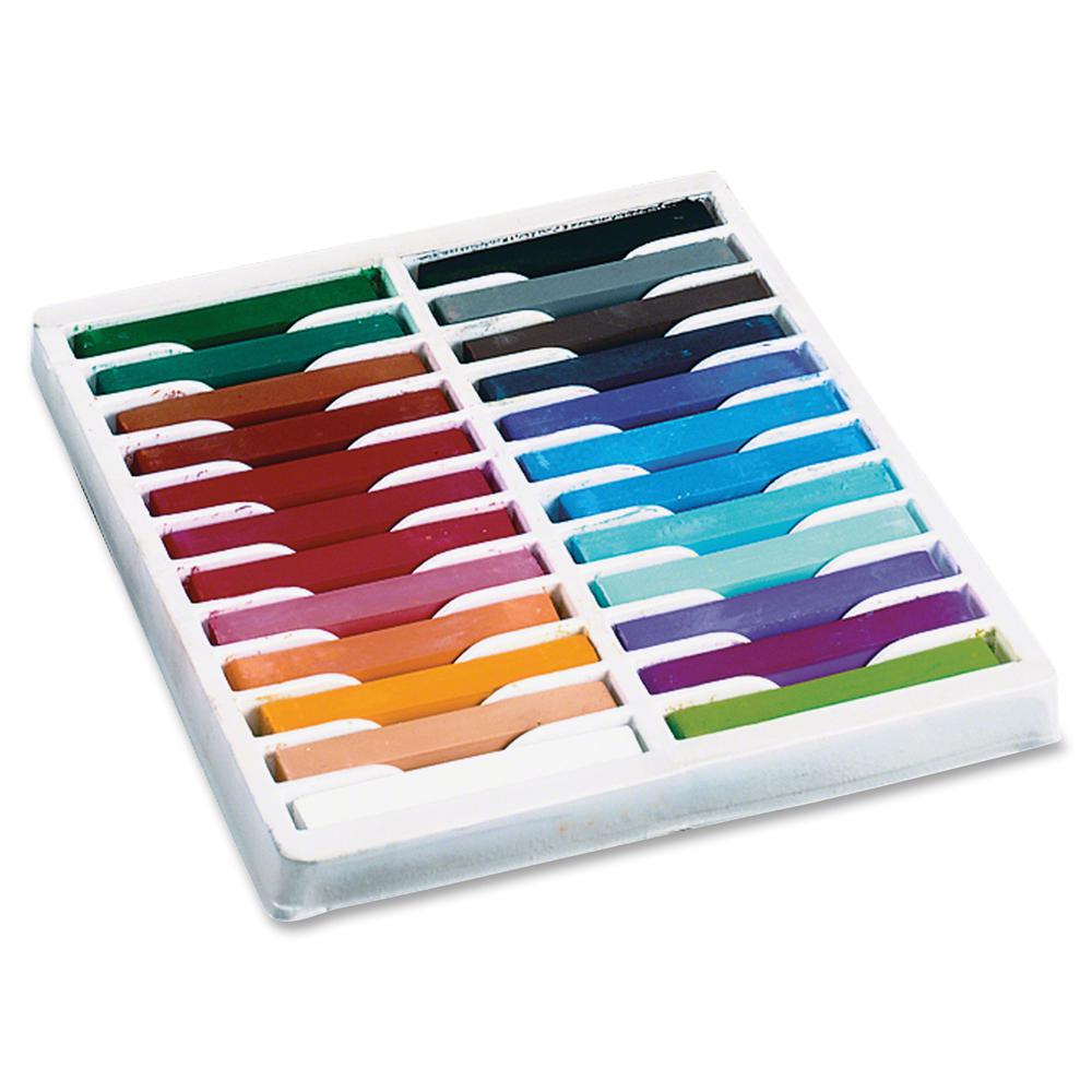 Creativity Street 24-color Square Artist Pastels Set - 2.5" Length - 0.4" Diameter - Assorted - 24 / Set. Picture 2