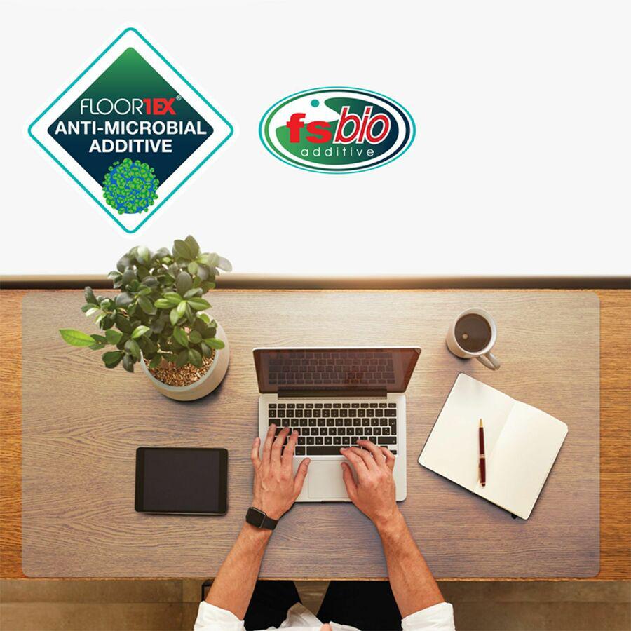 Hometex&reg; Anti-Microbial Vinyl Rectangular Place Mat - 19" x 24" - Contains our FS Bio active anti-microbial ingredient to protects the mat from microbial deterioration.. Picture 2