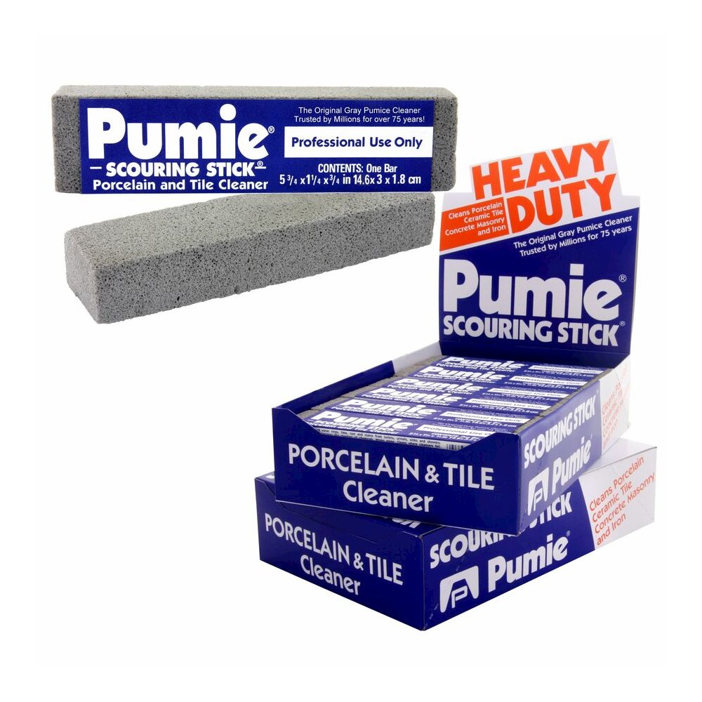 U.S. Pumice US Pumice Co. Heavy Duty Pumie Scouring Stick - For Multipurpose - Recommended For: Mineral Deposit Remover, Stain Remover, Scale Remover, Baked-on Food Remover, Grease Remover, Carbon Rem. Picture 2