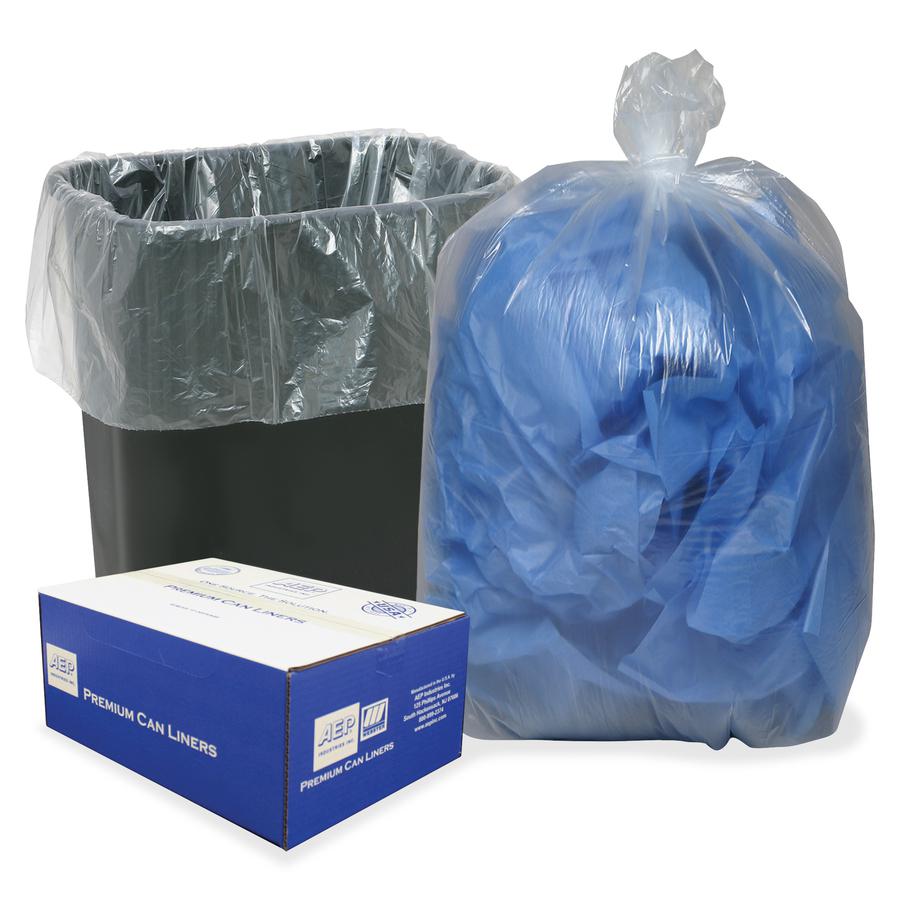 Berry Clear Linear Low-Density Can Liners - Small Size - 16 gal Capacity - 33" Length x 24" Width - Low Density - Clear - Hexene Resin - Can, Home, Office - 500 / Carton. Picture 2