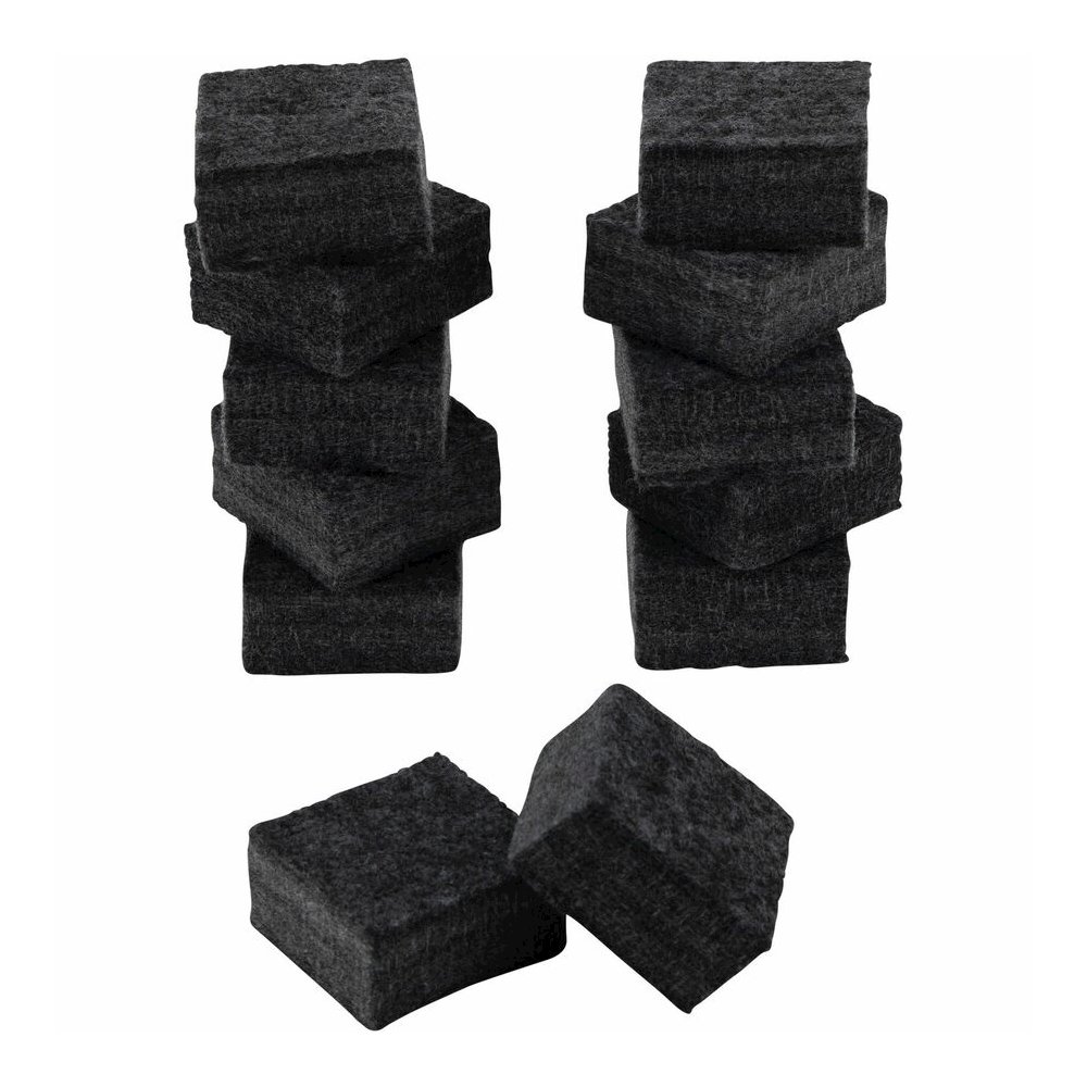 Charles Leonard Multi-purpose Eraser - 2" Width x 2" Length - Used as Mark Remover - Charcoal Gray - Felt - 12 / Pack. Picture 3
