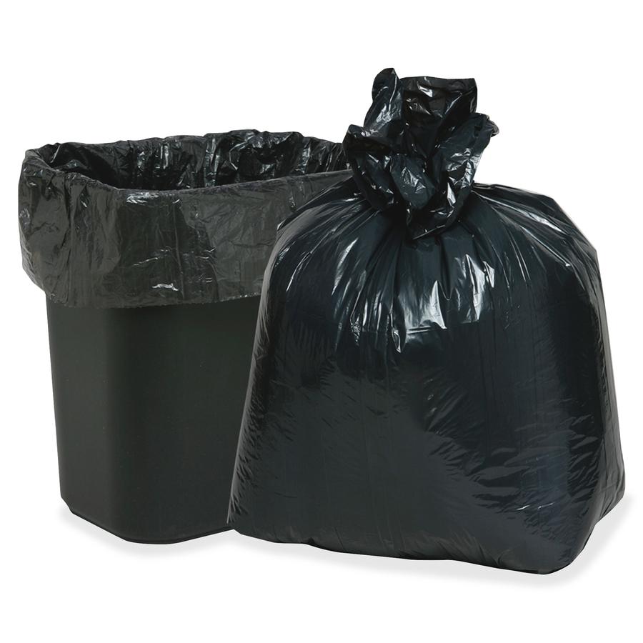 Berry 7-10 gal Heavy-duty Low-density Liners - 10 gal Capacity - 24" Length x 23" Width x 0.60 mil (15 Micron) Thickness - Low Density - Black, Brown - Can - 500 / Carton. Picture 2
