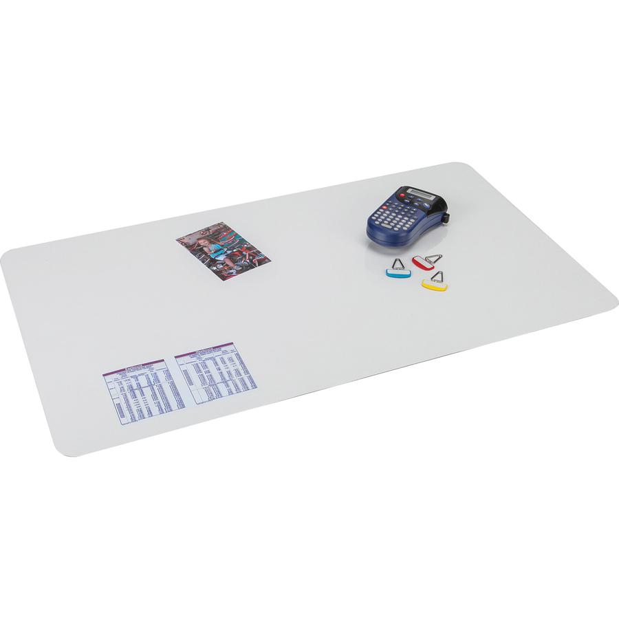 Artistic Krystal Antimicrobial Desk Pad - 22" Width x 17" Depth - Polyvinyl Chloride (PVC) - Clear. Picture 5