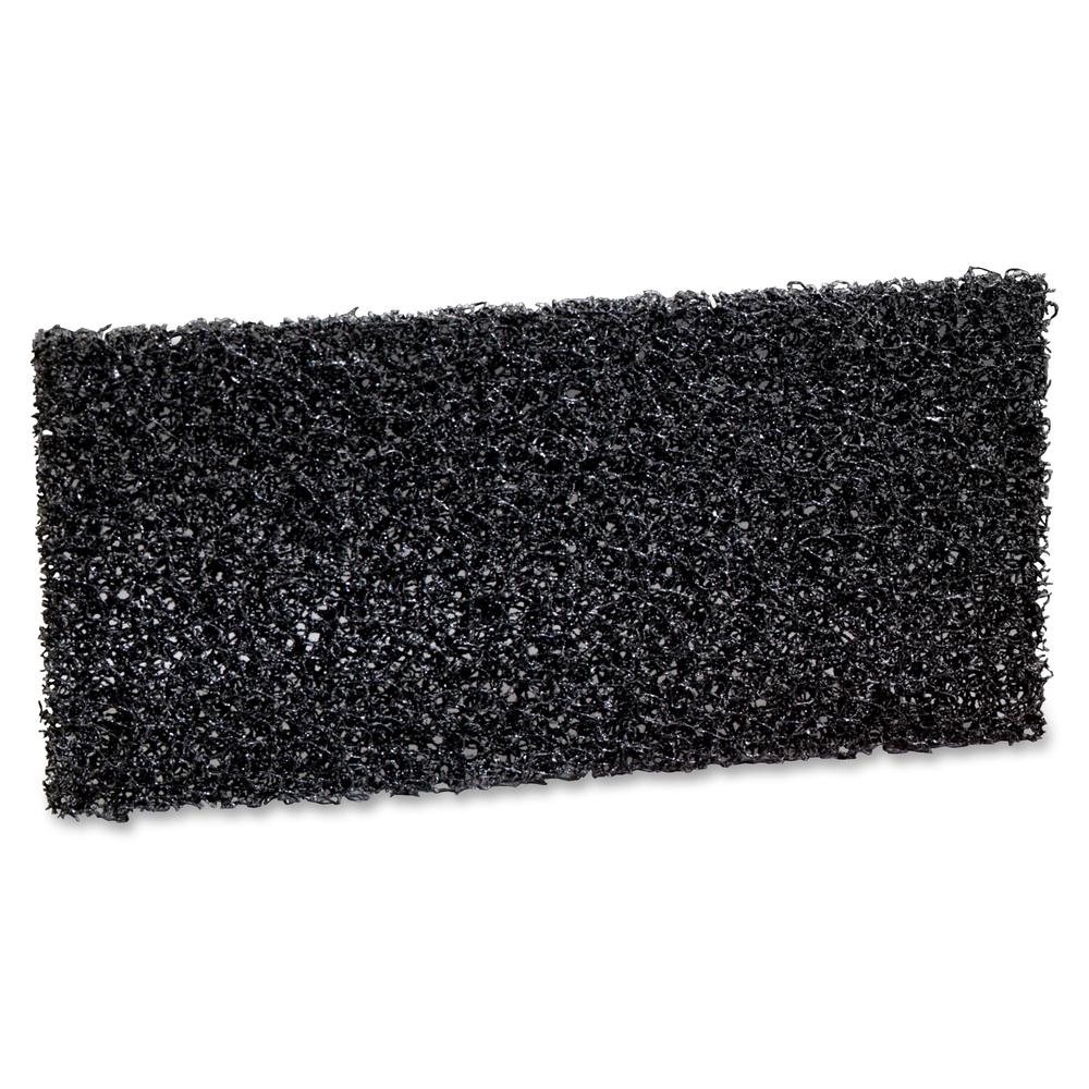 3M Doodlebug Hi Productivity Stripping Pads - 10/Box - 4.65" Width - Synthetic Fiber - Black. Picture 2