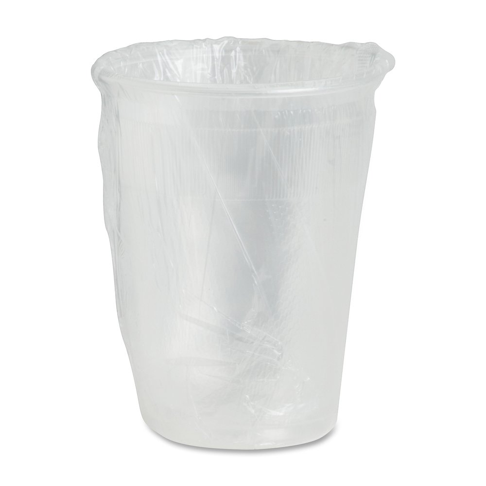 Coffee Pro 9oz Individually Wrapped Plastic Cups - 9 fl oz - Clear - Plastic - 1000 / Carton. Picture 3