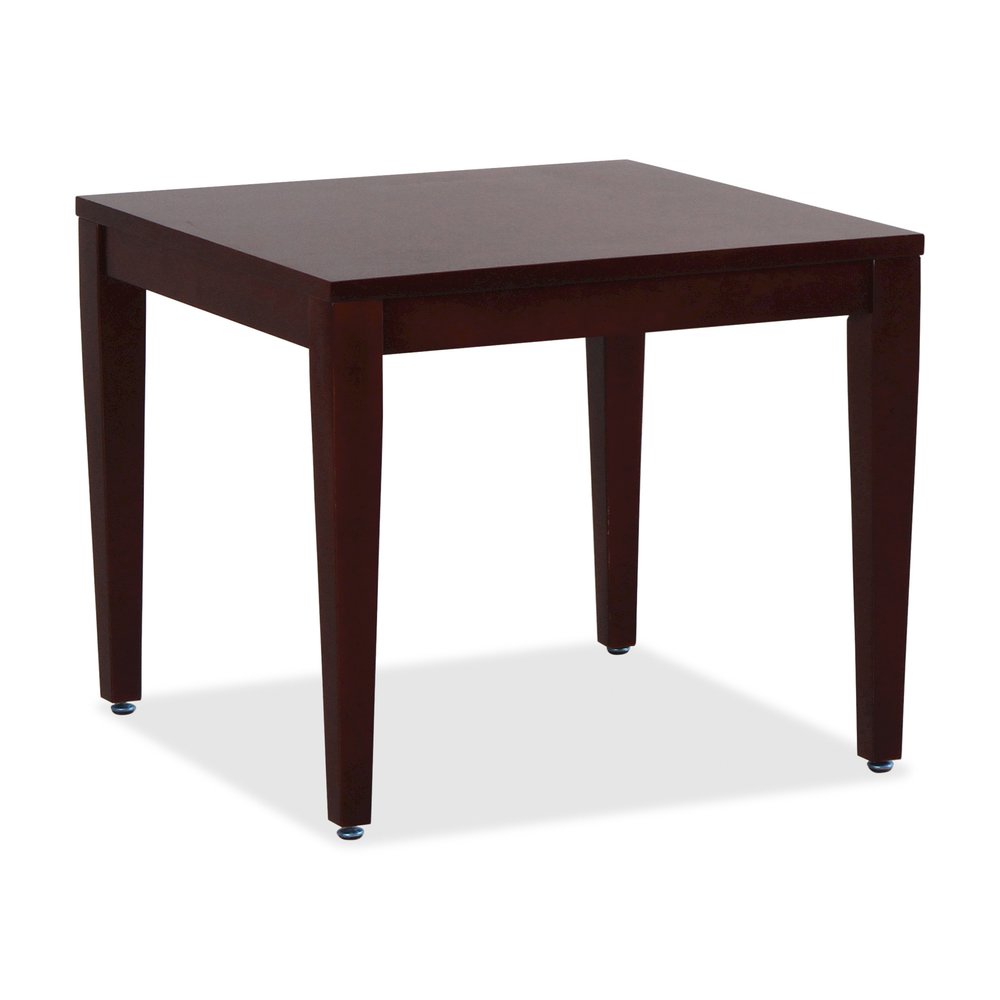 Lorell Solid Wood Corner Table - Square Top - Four Leg Base - 4 Legs - 23.60" Table Top Length x 23.60" Table Top Width - 20" Height x 23.63" Width x 23.63" Depth - Reception - Assembly Required - Sol. Picture 8