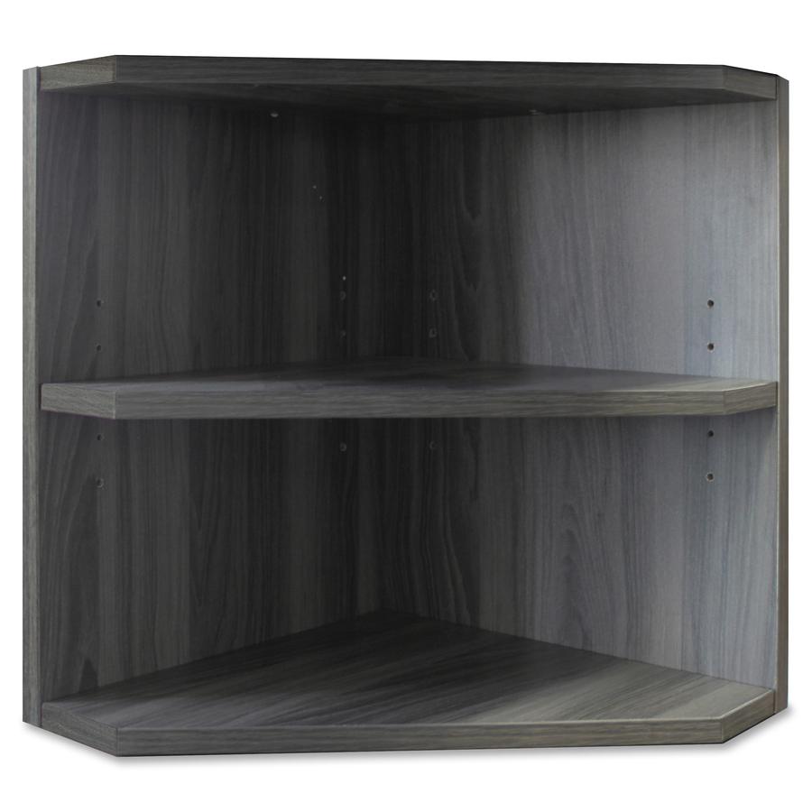 Mayline Medina Corner Support for Hutches - 20" Height x 15" Width x 15" Depth - 2 Shelve(s) - Finish: Gray Steel Laminate - Abrasion Resistant, Stain Resistant, Water Resistant, Durable - For Office . Picture 3