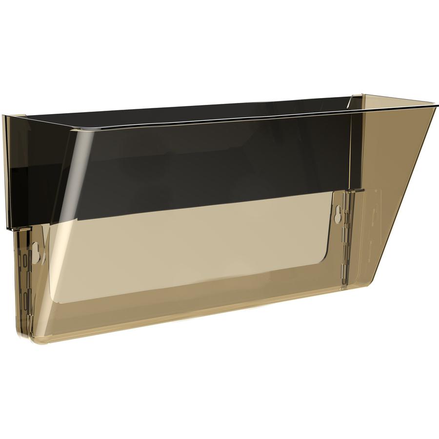 Storex Magnetic Wall File Pockets - 500 x Sheet - Magnetic, Heavy Duty - Smoke - Plastic - 1 Each. Picture 4