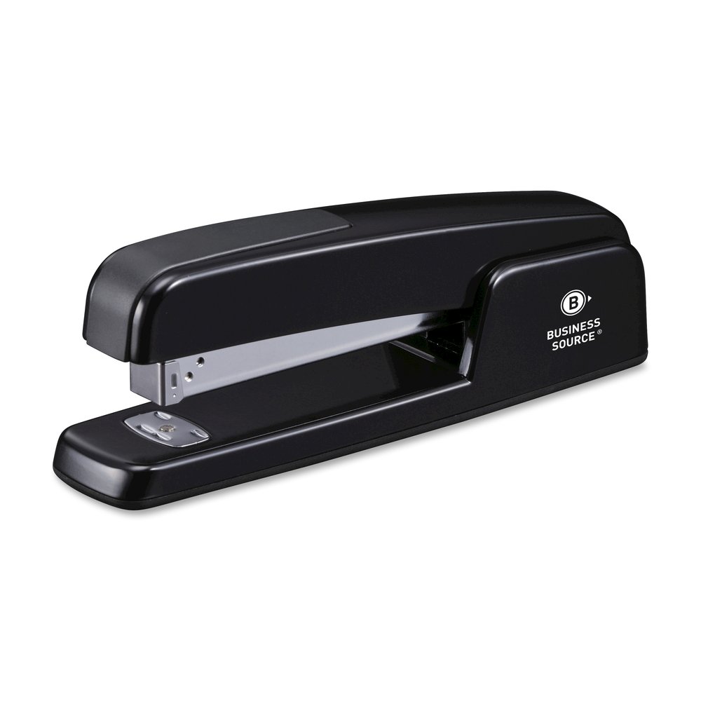 Business Source Die-cast Stapler - Staples Upto 20 Sheet - Holds Upto 210 Staple - Full Strip - Top Loading - Black - Die-cast - 1 Each. Picture 6