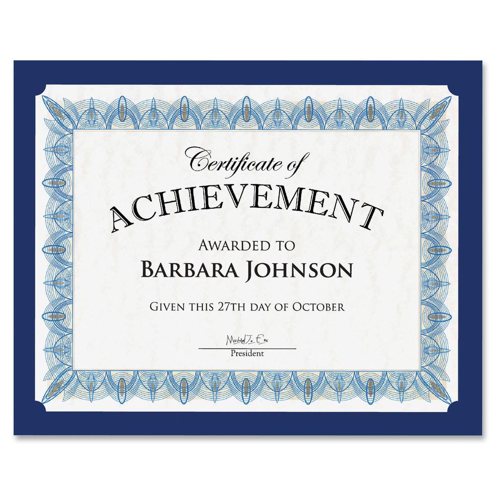Geographics Recycled Certificate Holder - Navy - 30% Recycled - 10 / Pack. Picture 2