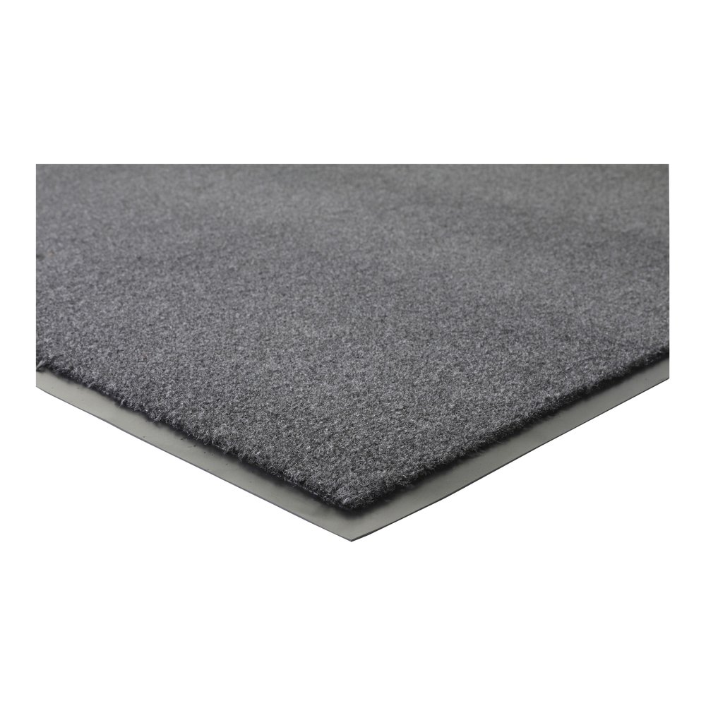 Genuine Joe Silver Series Indoor Entry Mat - Building, Carpet, Hard Floor - 10 ft Length x 36" Width - Plush - Charcoal - 1 Each. Picture 3
