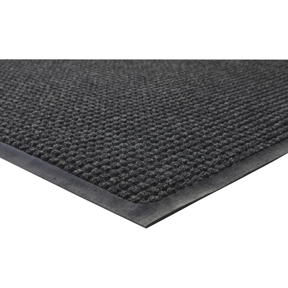 Genuine Joe Waterguard Floor Mat - Floor - 10 ft Length x 36" Width - Rectangular - Rubber - Charcoal - 1 Each. Picture 8