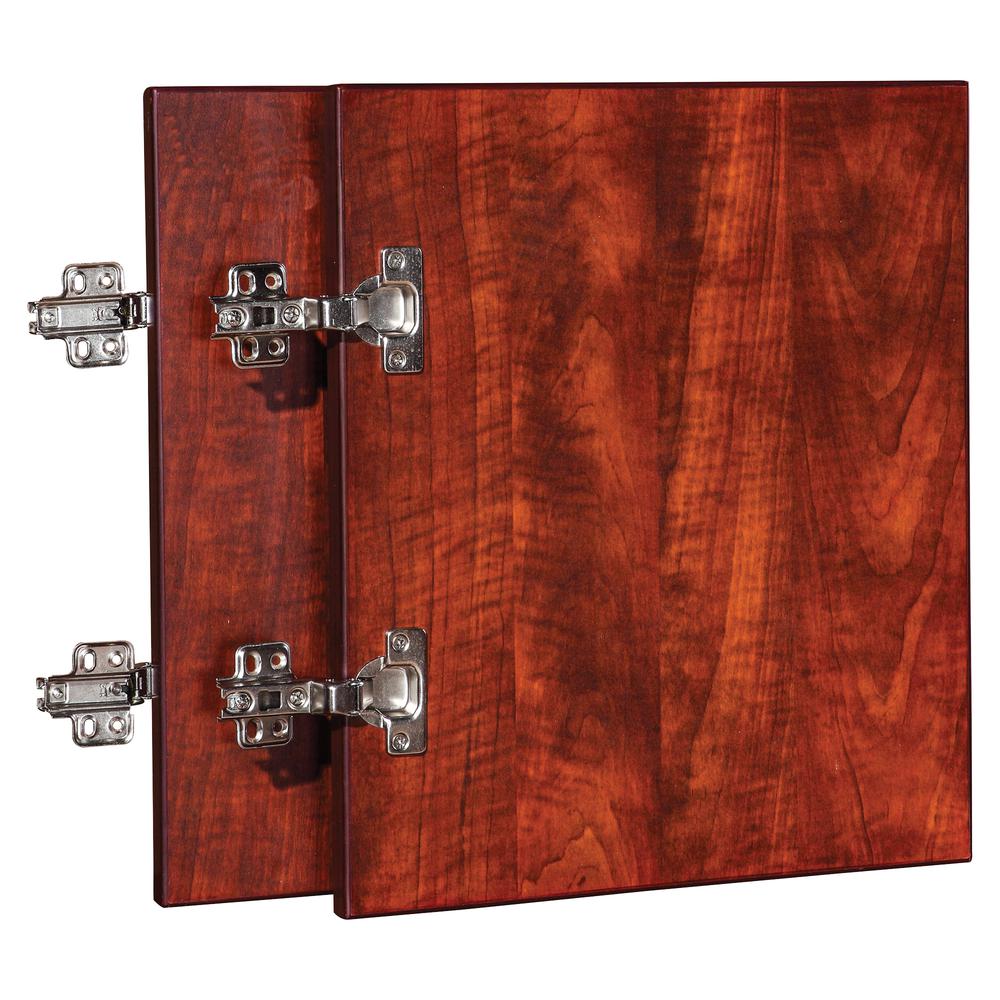 Lorell Essentials Series Wall-Mount Hutch Door Kit - 0.7" Height x 16.6" Width x 16" Depth x 0.7" Thickness - Finish: Cherry - 1 Each. Picture 3
