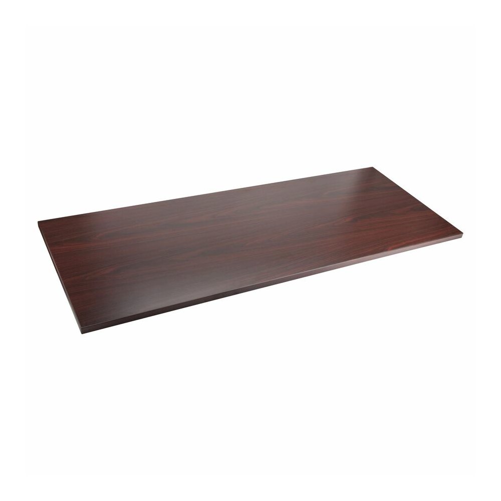 Lorell Relevance Series Tabletop - Laminated, Mahogany Rectangle Top - Contemporary Style - 60" Table Top Width x 24" Table Top Depth x 1" Table Top Thickness - 59.87" Width x 23.63" Depth - Conferenc. Picture 9