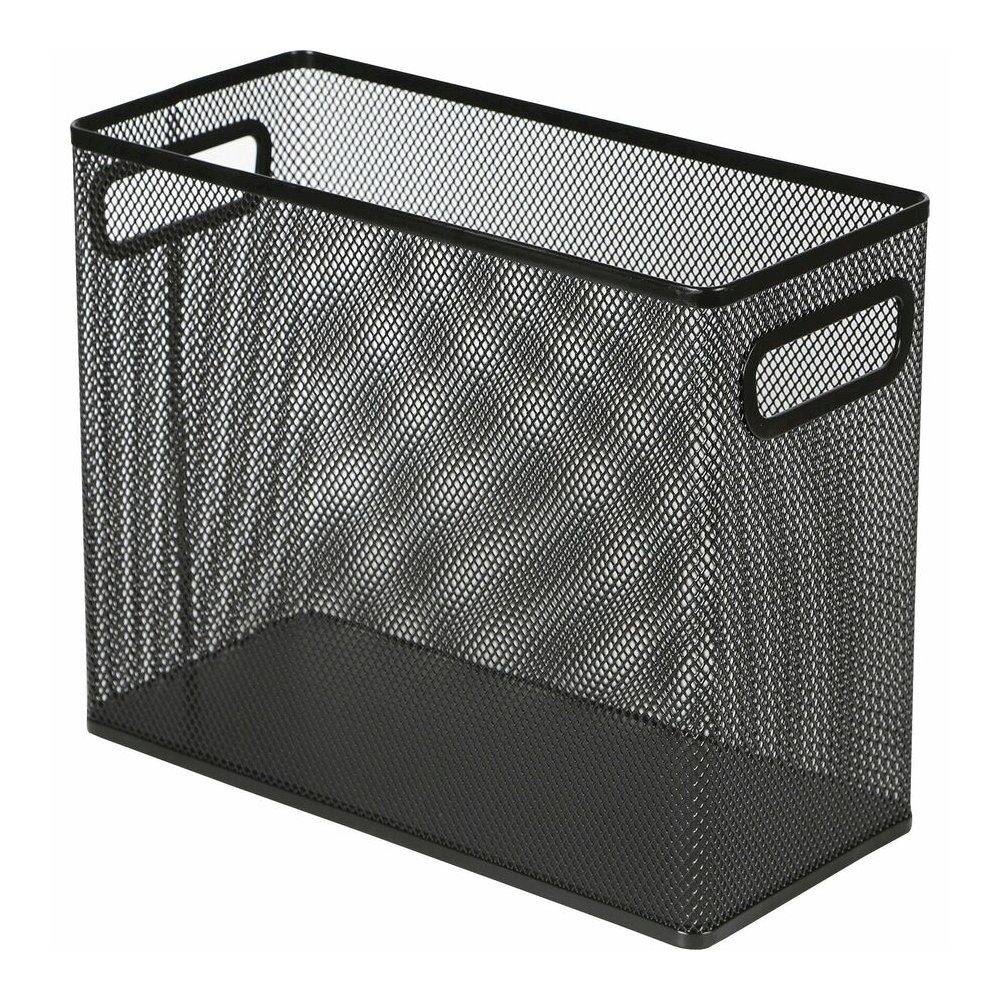 Lorell Mesh Tabletop Hanging File Holder - Black - Steel - 1 Each. Picture 6