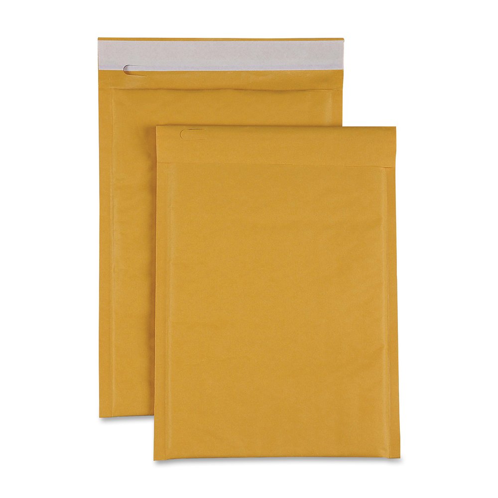 Sparco Size 00 Bubble Cushioned Mailers - Bubble - #00 - 5" Width x 10" Length - Self-sealing - Kraft - Kraft - 250 / Carton. Picture 3