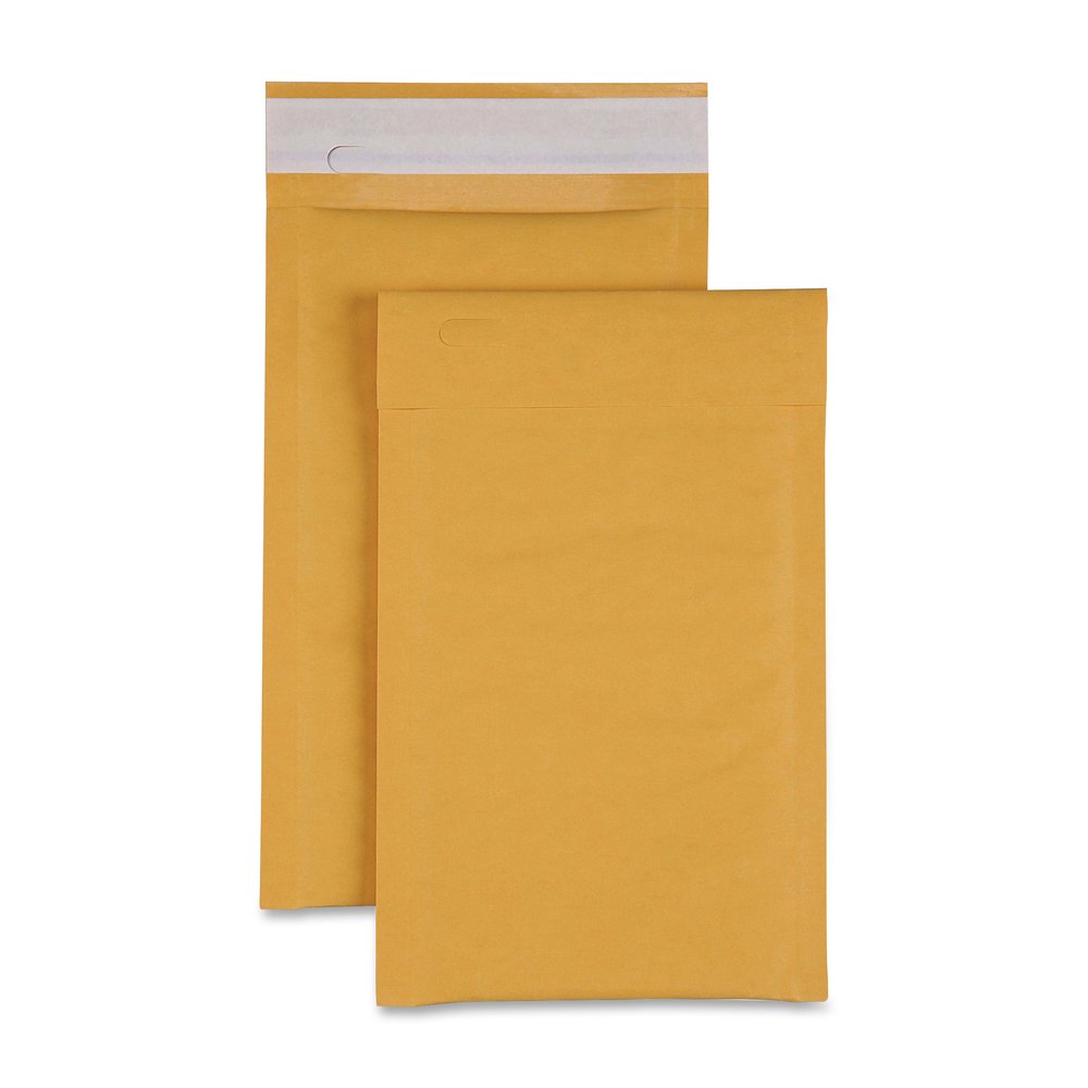 Sparco Size 0 Bubble Cushioned Mailers - Bubble - #0 - 6" Width x 10" Length - Self-sealing - Kraft - Kraft - 200 / Carton. Picture 5