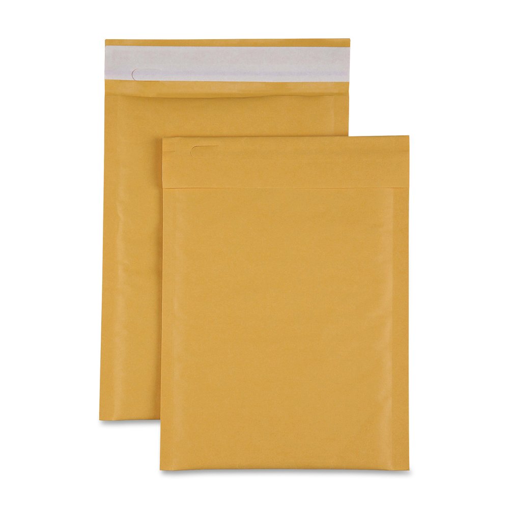 Sparco Size 1 Bubble Cushioned Mailers - Bubble - #1 - 7 1/2" Width x 12" Length - Self-sealing - Kraft - Kraft - 100 / Carton. Picture 5
