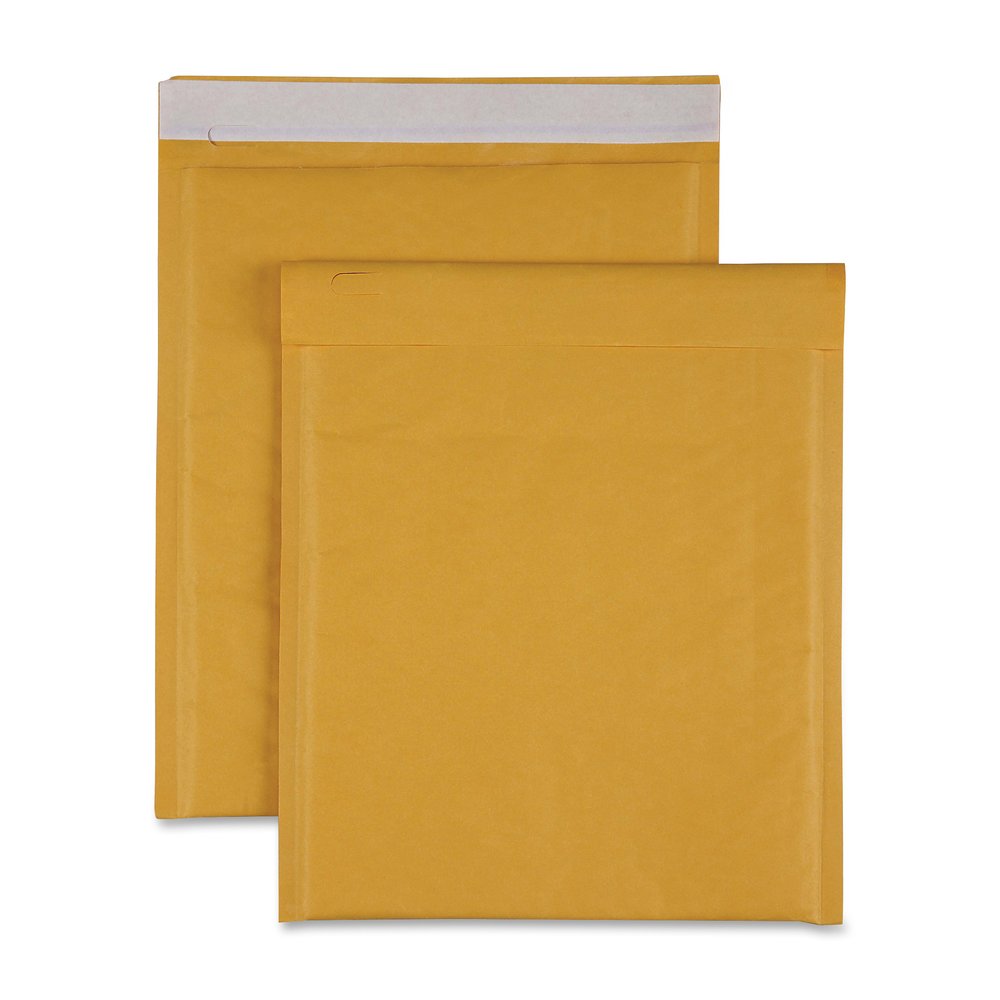 Sparco Size 2 Bubble Cushioned Mailers - Bubble - #2 - 8 1/2" Width x 12" Length - Self-sealing - Kraft - Kraft - 100 / Carton. Picture 5