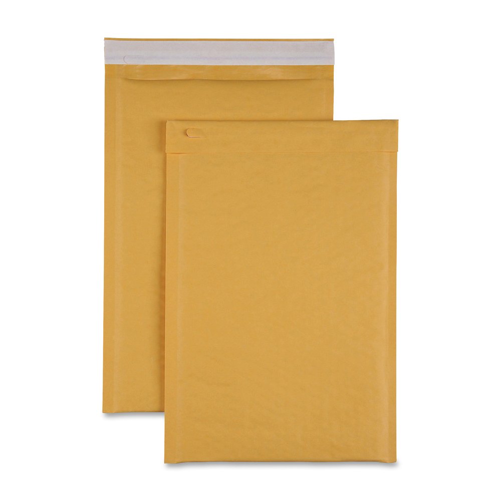 Sparco Size 3 Bubble Cushioned Mailers - Bubble - #3 - 8 1/2" Width x 14 1/2" Length - Self-sealing - Kraft - Kraft - 100 / Carton. Picture 5