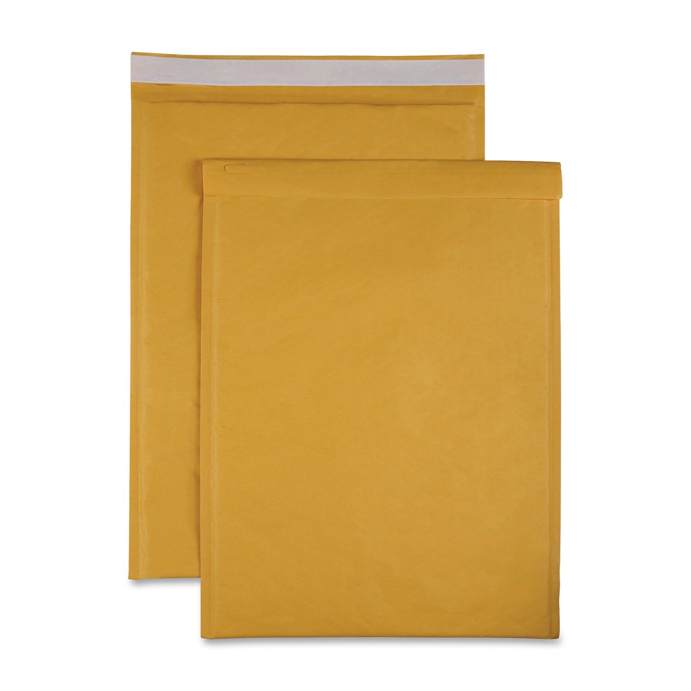 Sparco Size 6 Bubble Cushioned Mailers - Bubble - #6 - 12 1/2" Width x 19" Length - Self-sealing - Kraft - Kraft - 50 / Carton. Picture 5