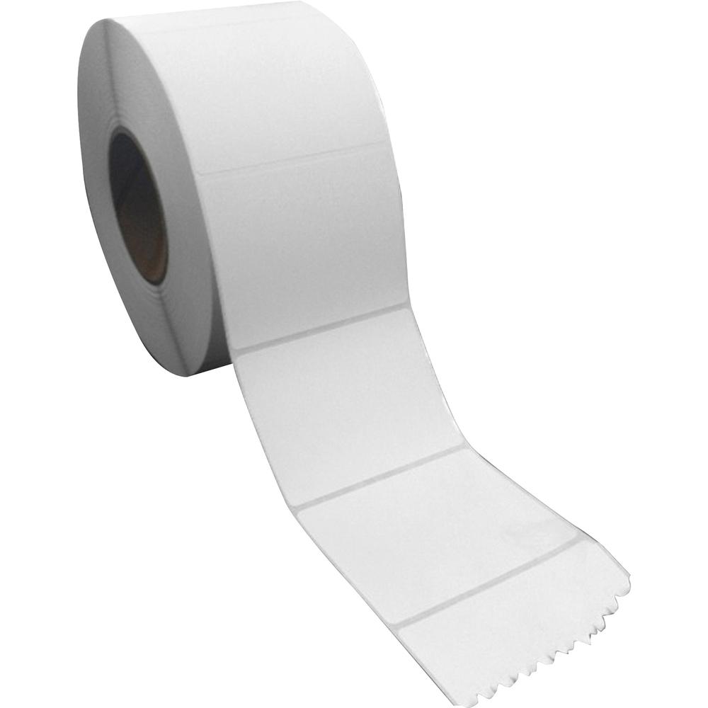 Sparco Direct Thermal Labels - 4" Width x 3" Length - Rectangle - Direct Thermal - White - 1900 / Roll - 7600 Total Label(s) - 4 / Carton. Picture 2