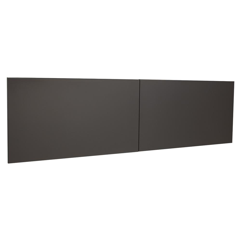 Lorell Fortress Modular Series Stack-On Hutch Door Kit - 60" Width - Lockable, Reinforced - Steel - Charcoal - 1 Each. Picture 4