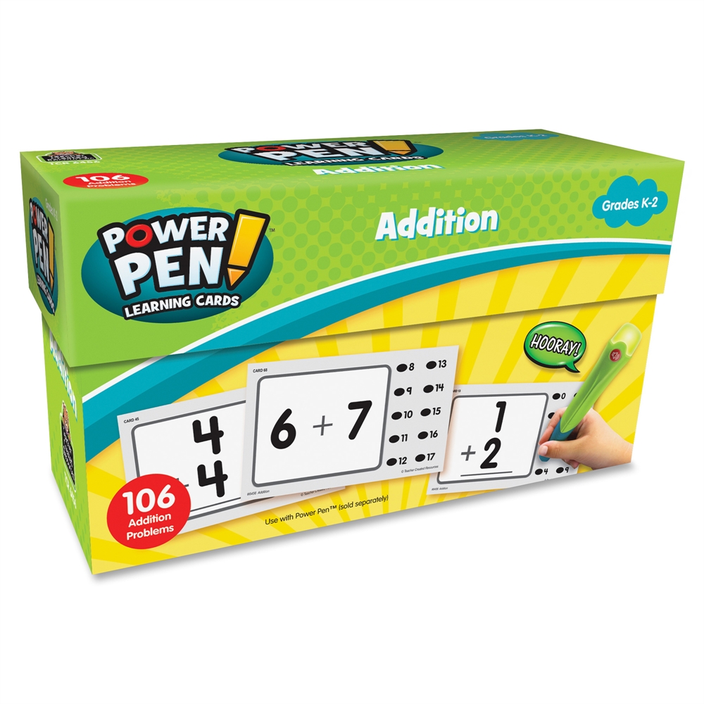 Teacher Created Resources Power Pen Addition Cards - Theme/Subject: Learning - Skill Learning: Addition - 53 Pieces - 1 Each. Picture 2