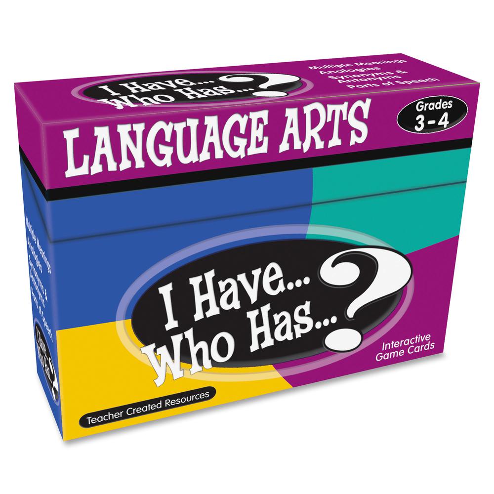 Teacher Created Resources Grade 3-4 I Have Language Arts Game - Educational - 1 Each. Picture 2