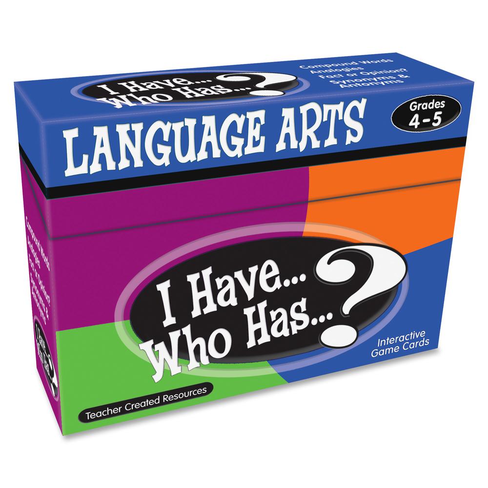 Teacher Created Resources 4&5 I Have Language Arts Game - Educational - 1 Each. Picture 2