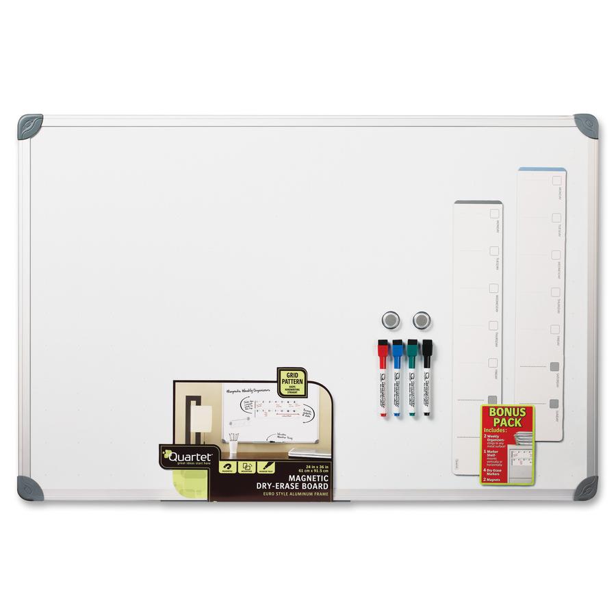 Quartet Magnetic Dry-Erase Board - Aluminum Aluminum Frame - Magnetic - 1 Each. Picture 2