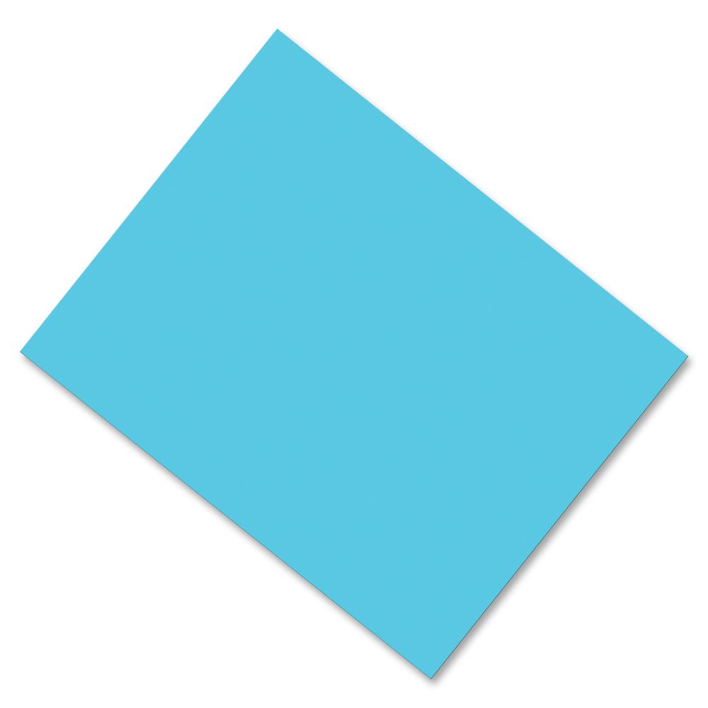 Pacon Coated Poster Board - Multipurpose - 28" x 22" - 25 / Carton - Light Blue - Card Stock. Picture 2