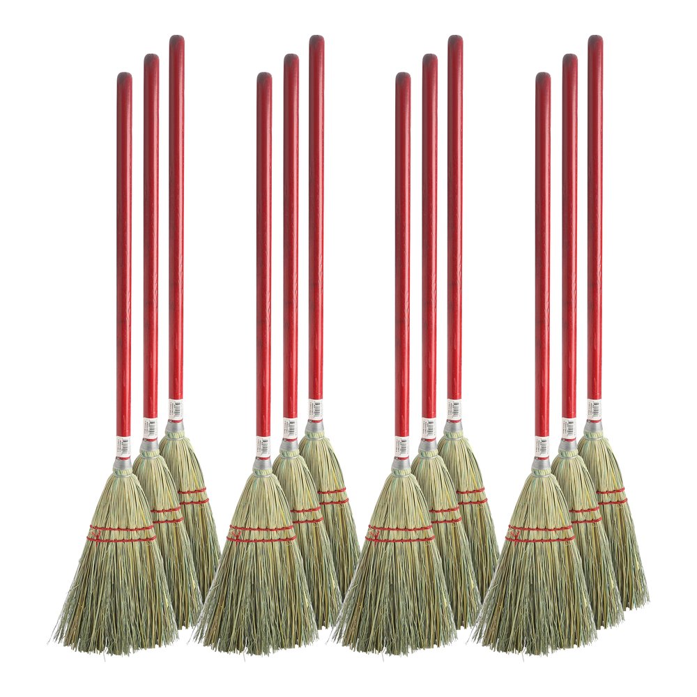 Genuine Joe Lobby Broom - 24" Handle Length - Wood Handle - Natural - 12 / Carton. Picture 7