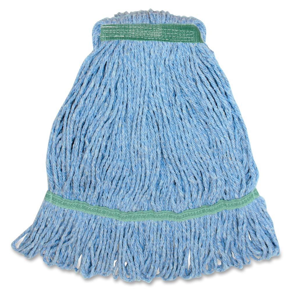 Genuine Joe Narrow Band Medium Mophead - Medium - Rayon, Cotton, Fiber, Cotton - 1Each. Picture 2