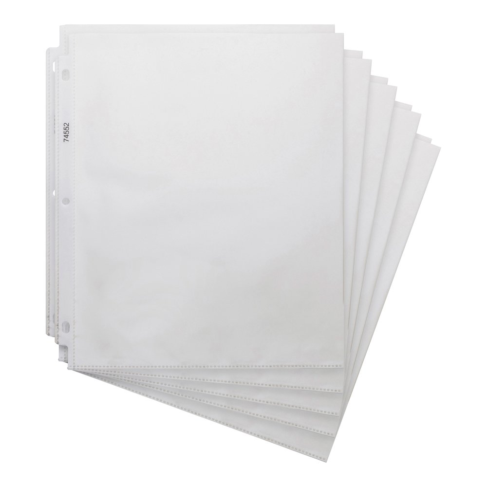 Business Source Heavyweight Sheet Protectors - 3.3 mil Thickness - For Letter 8 1/2" x 11" Sheet - 3 x Holes - Clear - Polypropylene - 200 / Box. Picture 6
