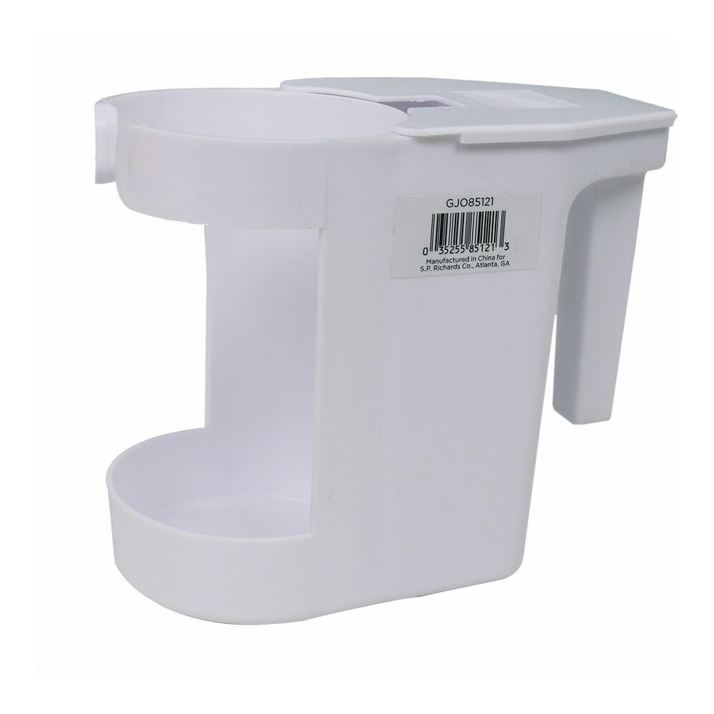 Genuine Joe Toilet Bowl Mop Caddy - White - 12 / Carton. Picture 7