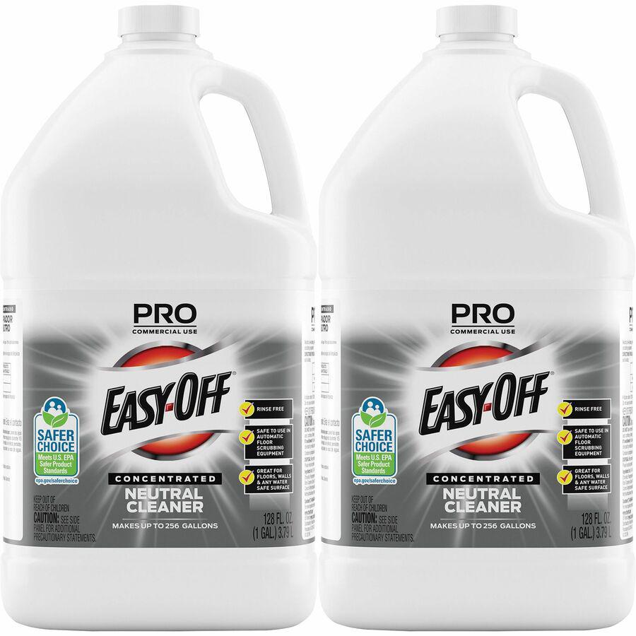 Professional Easy-Off Neutral Cleaner - For Multipurpose - Concentrate - 128 fl oz (4 quart) - Neutral Scent - 2 / Carton - Rinse-free, Non Alkaline, Phosphate-free, Ammonia-free - Blue. Picture 5