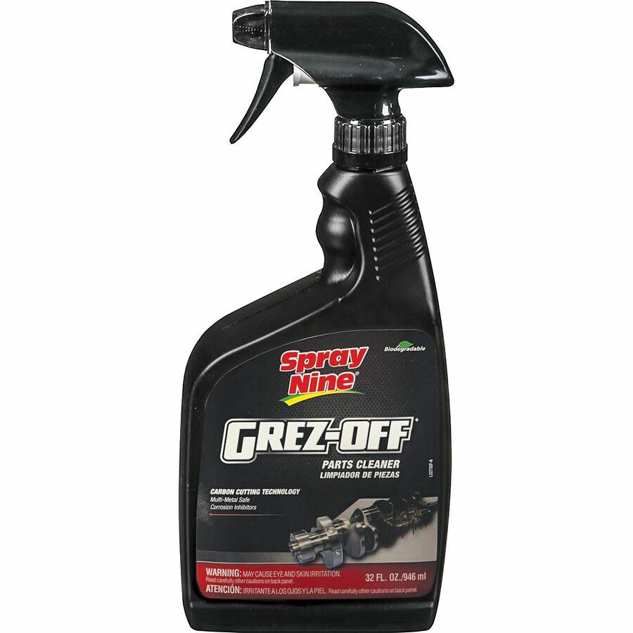 Spray Nine Grez-Off Parts Cleaner Degreaser - For Multipurpose - 32 fl oz (1 quart) - Recommended For: Grease Remover, Dirt Remover - Non-flammable, Solvent-free, Water Soluble, VOC-free, Odorless, Fu. Picture 2