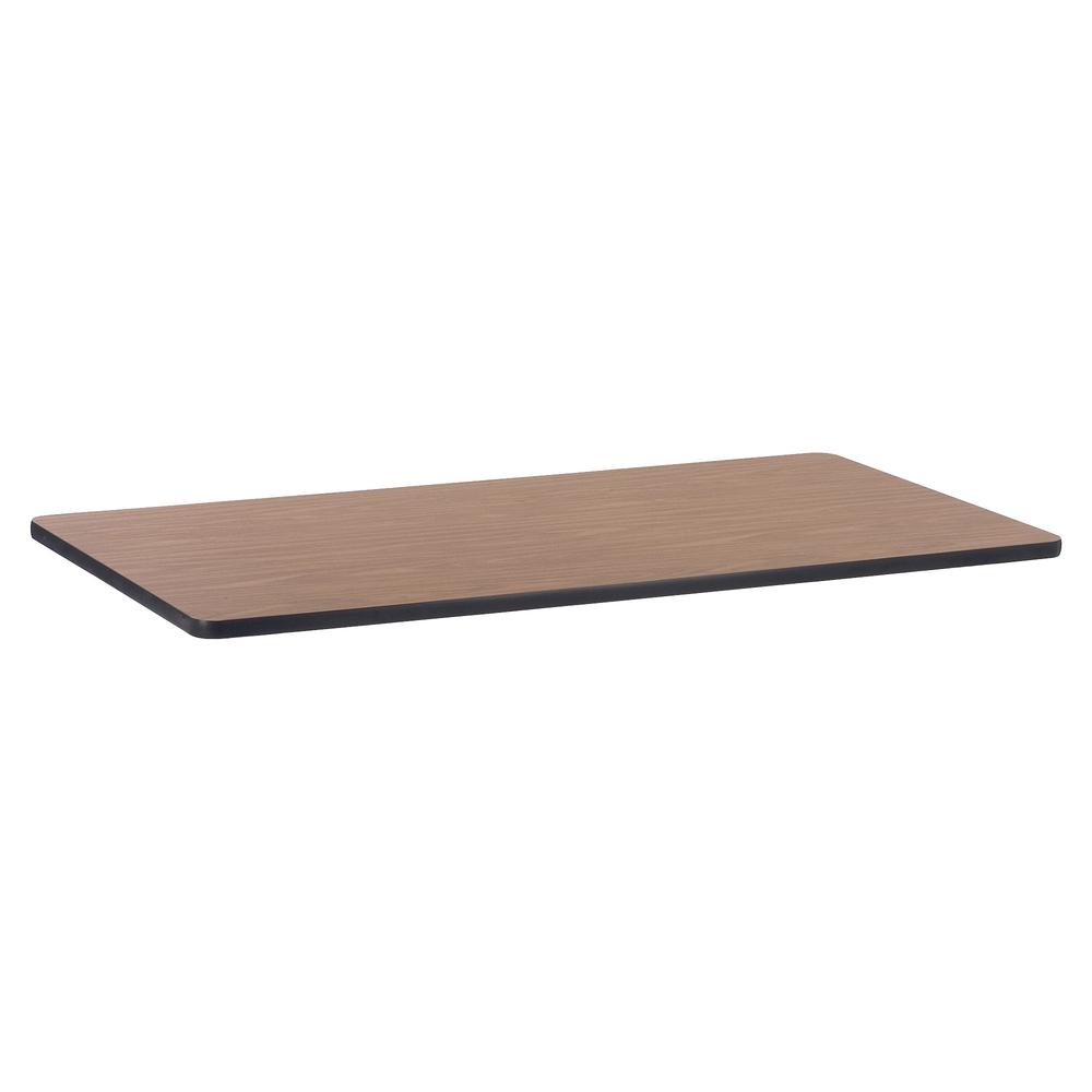 Lorell Classroom Activity Tabletop - High Pressure Laminate (HPL), Medium Oak Rectangle Top - 30" Table Top Width x 60" Table Top Depth x 1.13" Table Top Thickness - Assembly Required - 1 Each. Picture 3