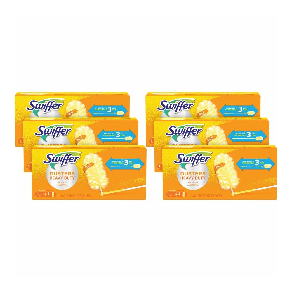 Swiffer 360 Dusters Extender Kit - 36" Handle Length - Plastic Handle - White - 6 / Carton. Picture 7