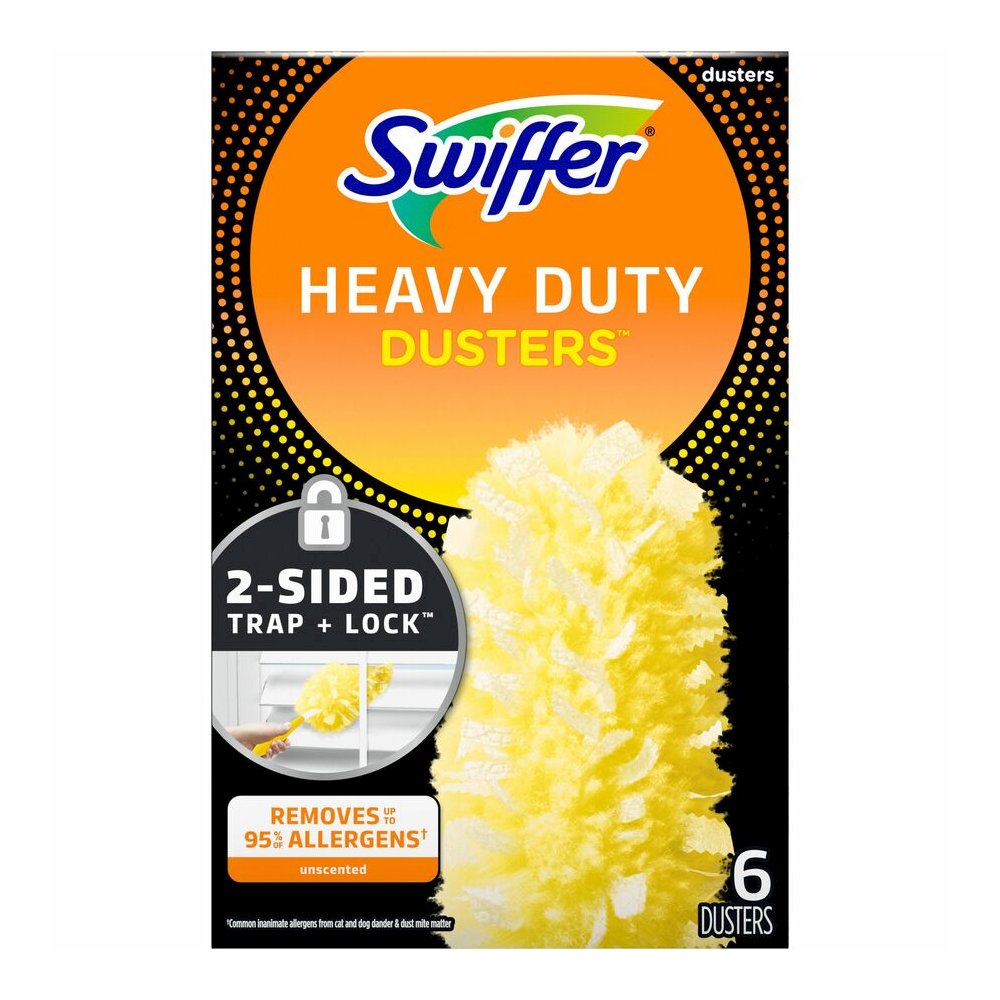 Swiffer 360-degree Dusters Refill - Disposable, Unscented - Fiber - Yellow - 6/Box - 4 / Carton. Picture 5
