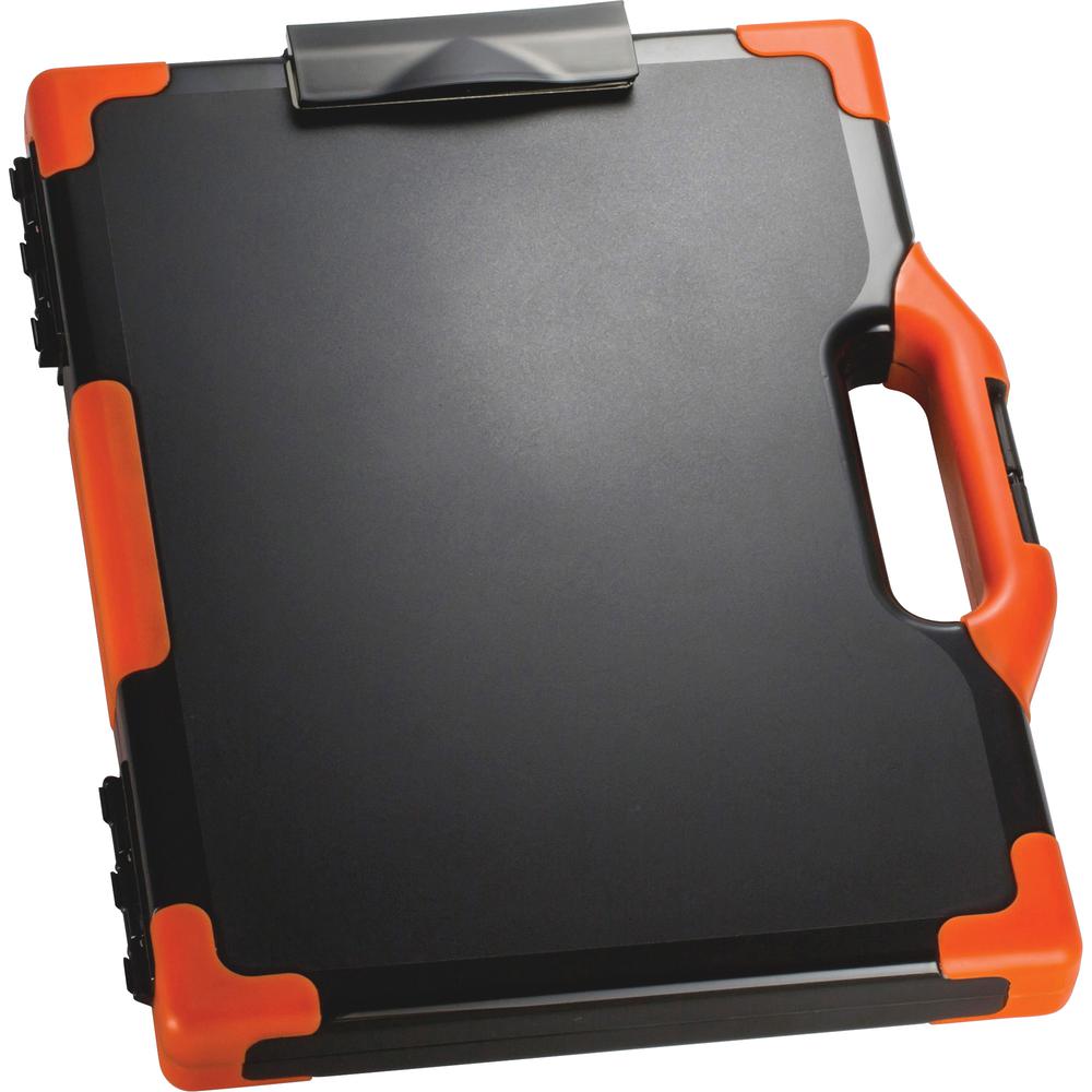 Officemate Carry-All Clipboard Storage Box - Storage for Tablet, Notebook - 8 1/2" , 8 1/2" x 11" , 14" - Black, Orange - 1 Each. Picture 10
